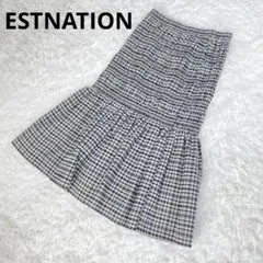 美品　ESTNATION　エストネーション　シャーリングタフタスカート　36のサムネイル