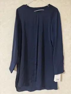 ネイビー 長袖シャツ