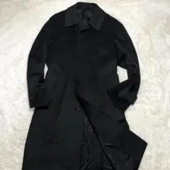 【極美品/カシミア100%】ステンカラーコート Cashmere ブラック