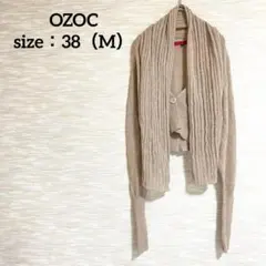 奧佐克 OZOC 短外套 長袖針織衫【M】羅紋袖 縷空編織 1091