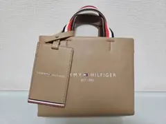 TOMMY HILFIGER 2wayミニトート ショルダーバック ベージュ