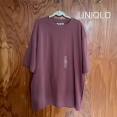 【新品タグ付】UNIQLO エアリズムコットン オーバーサイズクルーネック5分袖