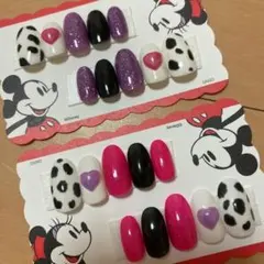 ダルメシアン柄ネイルチップ まとめ売り 処分価格