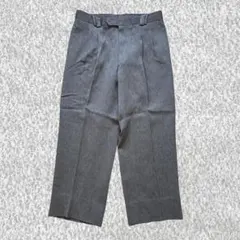 【Rich Monde】ワイドスラックス 杢グレー XL レトロ 古着 美品のサムネイル