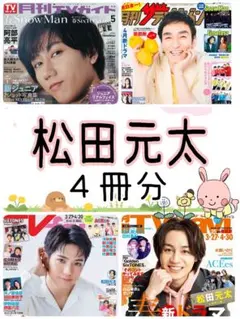 松田元太 月刊TVガイド ザテレビジョン TVfan TVnavi 5月号