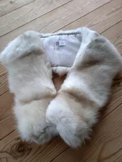 SAGA FOX アイボリー ファー着物ショール