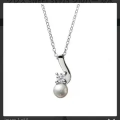 シルバーパールジルコニアネックレス H&D 新品未使用品