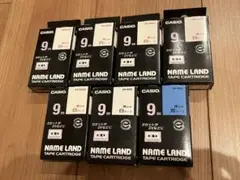 CASIO NAME LAND テープカートリッジ 9mm 7個セット