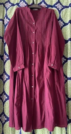 USED マライカ　スーリヤ　2wayシャツワンピース　ワイン