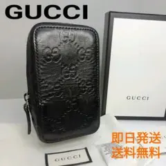 新品✨ グッチ スマホケース シボ革 マーモント インターロッキング