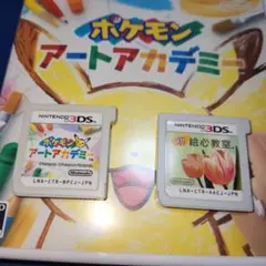 ポケモンアートアカデミー & 新絵心教室 3ds ソフトセット