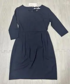 新品未使用　BLACKbyMOUSSY ワンピース　ネイビー　オフィスコーデのサムネイル