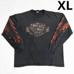 Harley-Davidson ファイヤー フレイム ロングTシャツ 古着