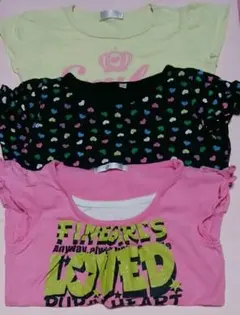 110cm 　女の子 Tシャツ　３枚セット