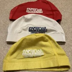 セントラル　CENTRAL まとめ　帽子セット 赤 白 黄　記名あり