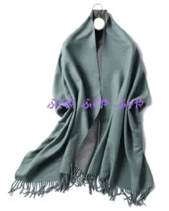 24H以内発送★上質カシミヤ100％リバーシブルカシミヤ大判マフラー287KSG