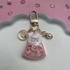 90レジン　シャカシャカキーホルダー　シェイカー 猫　クリスマス　ドーナツ