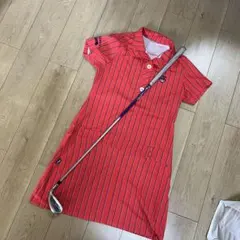 フィラゴルフ❤︎FILA レッドストライプ ポロワンピース