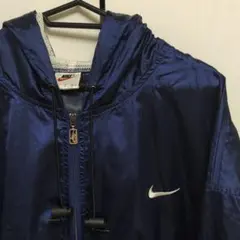 NIKE 90s 銀タグ サテン ナイロンジャケット フーディー