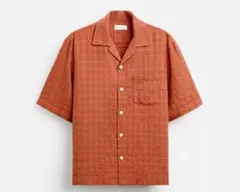 新品未使用 ZARA ザラ ジオメディック ジャガード シャツ L