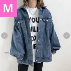 新品 しまむら mayo デニムジャケット M ビッグGジャン オーバーサイズ