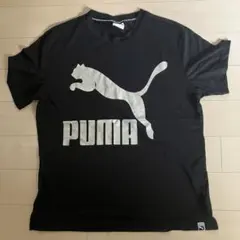 PUMA 黒 ロゴ Tシャツ　Lサイズ