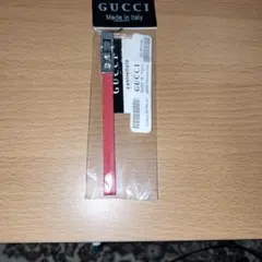 【最終お値下げ】GUCCI レッドシリコンストラップ ストーン付き