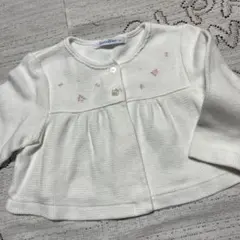 美品♡familiar ♡トップス　ホワイト カーディガン ♡80