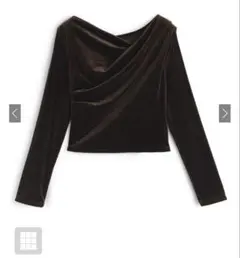 ベロアドレープトップス［dk1551］