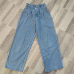 pinklatte ウエストゴム ワイドパンツ　デニム