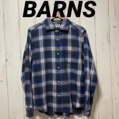BARNS バーンズあうとフィッターズ　長袖チェックシャツ　Lサイズ