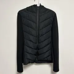 ZARA ブラック フード付きダウンジャケット L