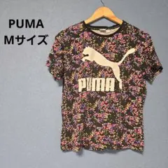 PUMA フラワーパターン Tシャツ 【M】　夏　スポーツ　運動　おしゃれ