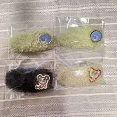 エニマイくじ エンジェルブルー ボアヘアクリップ まとめ売り