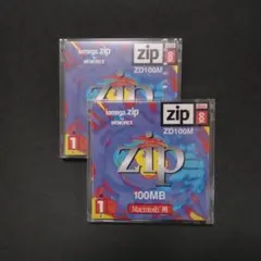 【未開封】ZIP100 100MB ディスク 2枚セット