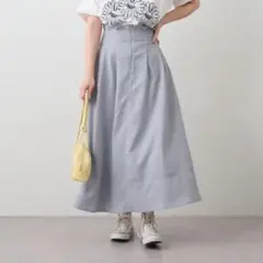 OLIVE des OLIVE 【細見え】ウエストタックフレアスカート