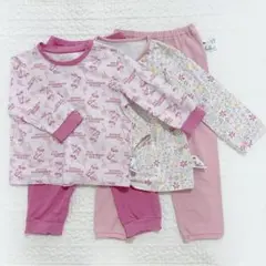 ユニクロ パジャマ 100cm 2セット ミニー 花柄