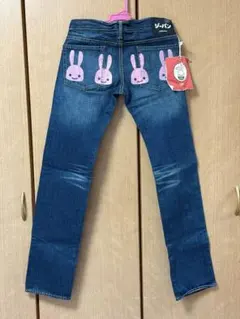 CUNE 4連うさぎ デニムパンツ ピンク 27インチ タグ付きのサムネイル