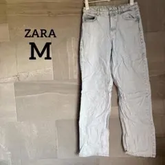 ZARA 【M】ストレートデニム EU 38 ライトブルー カジュアル ザラ