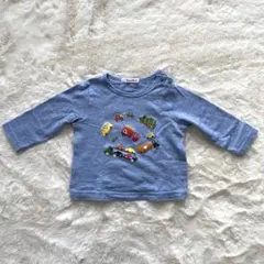 ファミリア familiar(ブルー長袖Ｔシャツ) 80cm