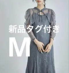 新品　リュクスブリエ　ボレロキャミワンピースレイヤード総レースパーティードレス