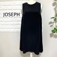 JOSEPH ミニ ノースリー ブワンピース 黒 36 レディース S 美品のサムネイル