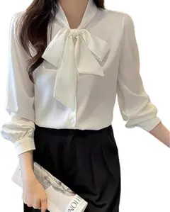 ブラウス シャツ レディース 長袖 オフィス ビジネス 襟付き