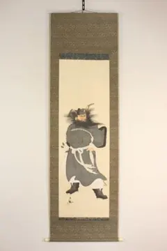 模写】英一蝶/寿老人図/人物図/掛軸/名家伝来/AD-912 - メルカリ