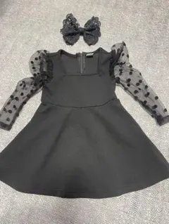 ベビー ドレス 74〜80cm 黒