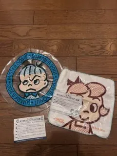 Mister Donut オサムハラダコラボ タオル、フリスビー