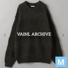 アニエスベーオム フランス製 メランジ Vネック ニット セーター 3【美