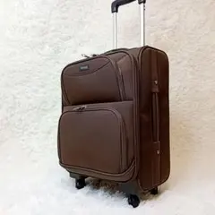 パンビーヌ ソフトキャリー トラベルケース ブラウン 機内持ち込み可 ダイヤル錠