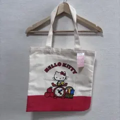 新品　ハローキティ トートバッグ しまむら レトロ 手さげ　りんご