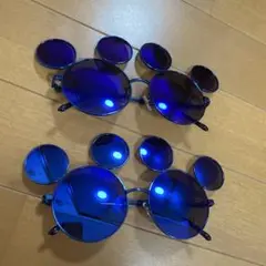 ディズニー ミッキー サングラス青